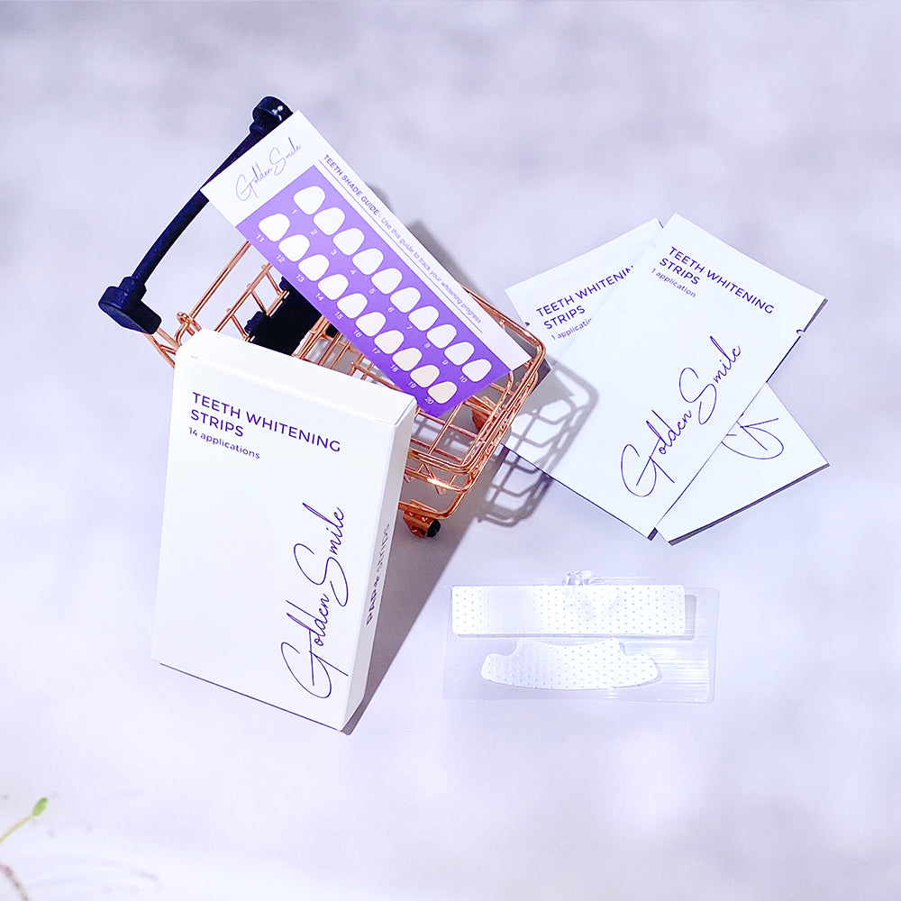 The Golden Smile Premium Zahnweiß-Streifen, Teeth Whitening Strips